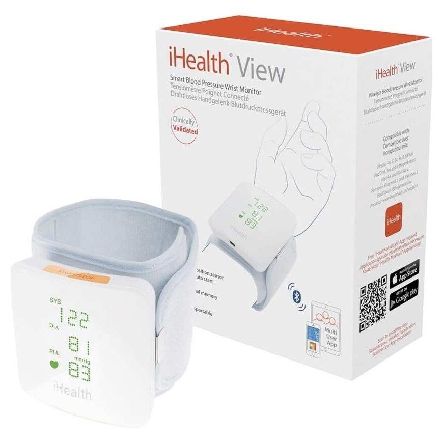 iHealth randme vererõhumõõtja BP7S valge, juhtmevaba, kaal 105 g – 2