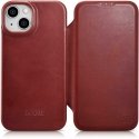 iCarer CE Oil Wax Premium Leather Case for iPhone 14 Plus Magnetic Flip Leather Case MagSafe Red (AKI14220707-RD) iCarer CE Oil Wax Premium Leather Case for iPhone 14 Plus Magnetic Flip Leather Case MagSafe Red (AKI14220707-RD)