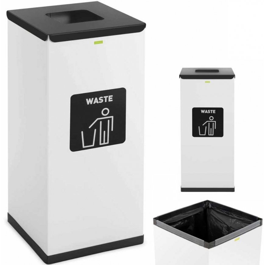 Ulsonix Steel box for sorting mixed waste 30.5x30.5x70cm 60L