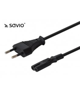 Savio power cable Eight 2-pin power cable SAVIO CL-97 1.2 m, multipack 10 pcs.-SAVIO CL-97Z