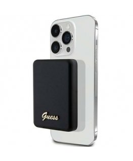 Guess Powerbank indukcyjny 15W GUPBM5ALGSGK 5000mAh czarny|black