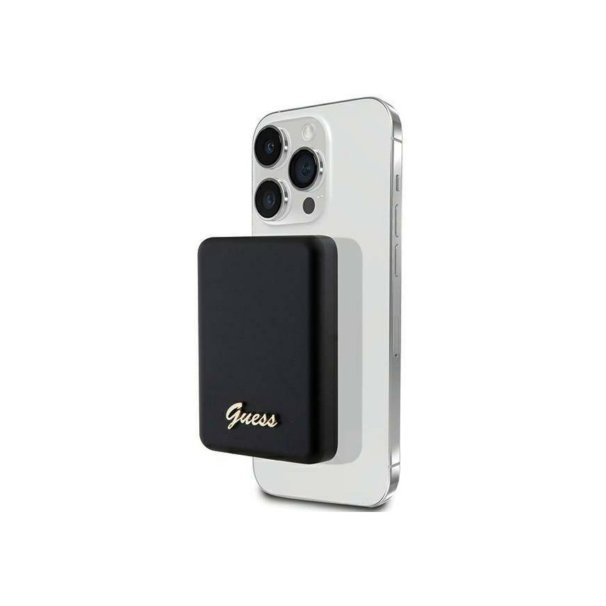 Guess Powerbank indukcyjny 15W GUPBM5ALGSGK 5000mAh czarny|black