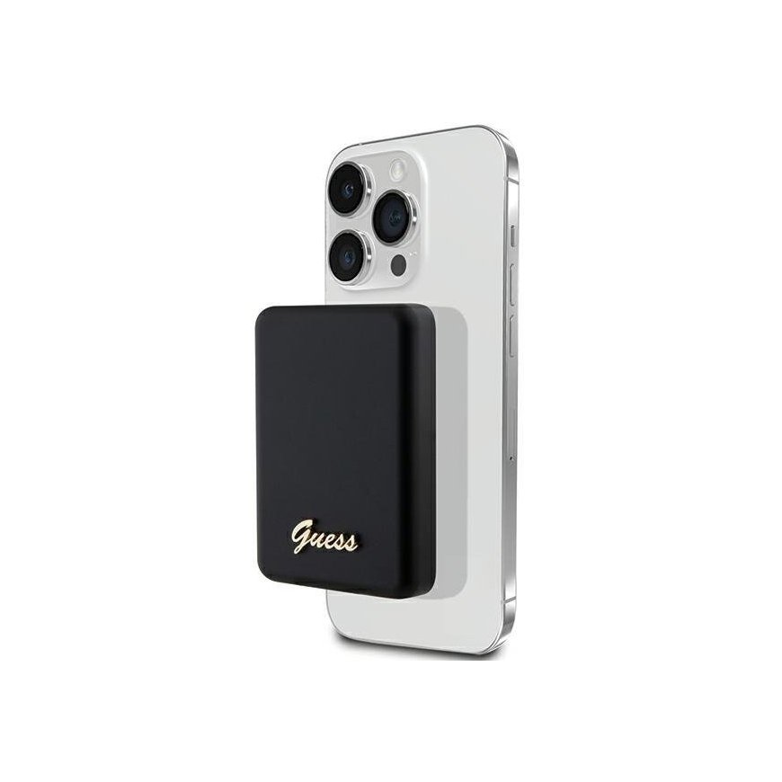 Guess Powerbank indukcyjny 15W GUPBM5ALGSGK 5000mAh czarny|black – 2