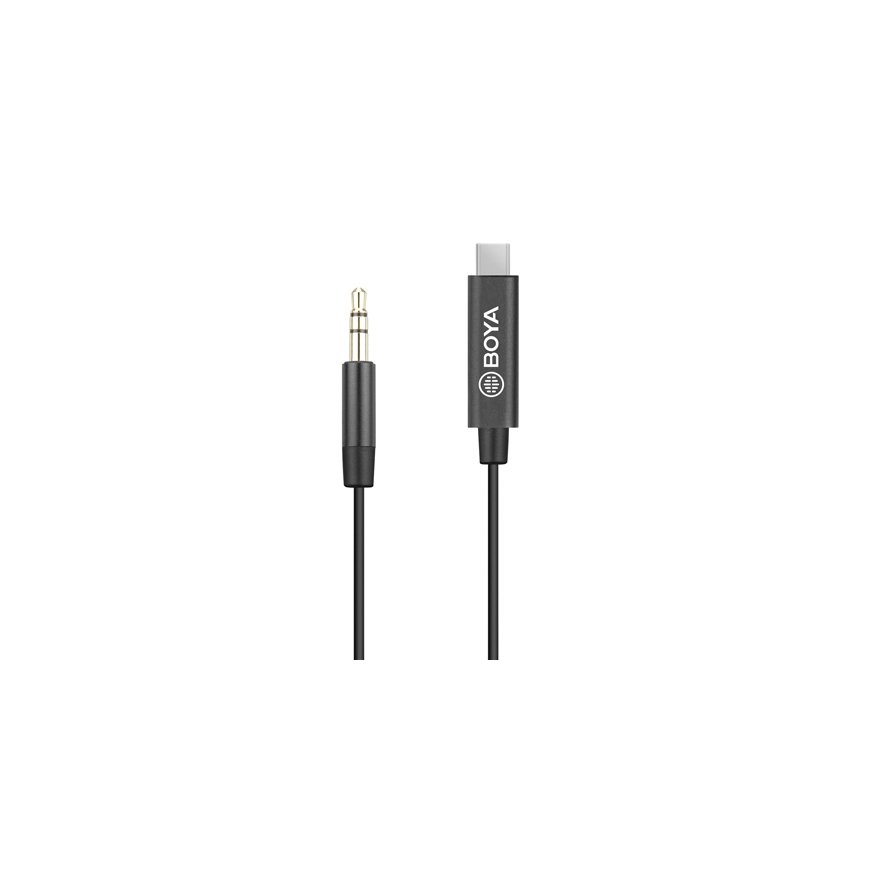 BOYA BY-K2 mobiiltelefonikaabel Must USB A 3.5mm