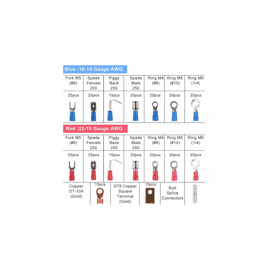 LP Connectors and heat shrink tube set 678el.E6087 – 3