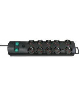 Brennenstuhl 1153304120 pārsprieguma aizsargs Melns 10 Maiņstrāvas izvade (-s) 2 m
