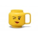 LEGO Dziewczynka (Oczko) Kubek ceramiczny duża głowa LEGO Dziewczynka (Oczko) Kubek ceramiczny duża głowa