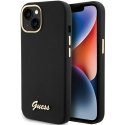 Guess GUHCP15SSMBSLK iPhone 15 6.1" czarny|black hardcase Silico Guess GUHCP15SSMBSLK iPhone 15 6.1" czarny|black hardcase Silico