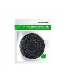 Ugreen hook and loop straps cable organizer 5m black (40356)