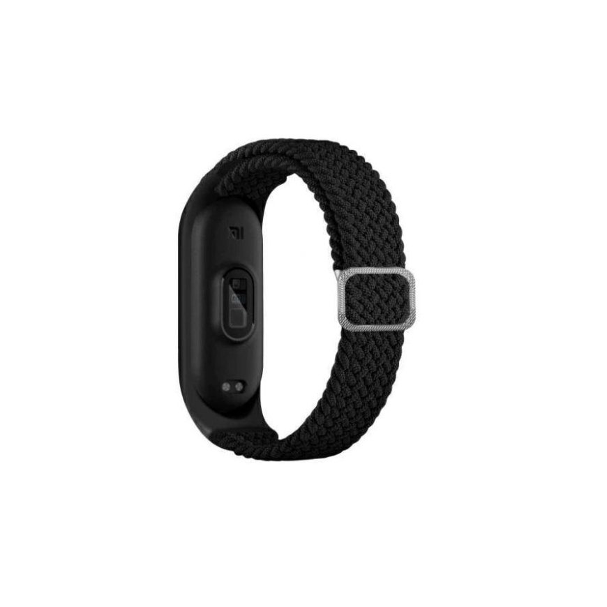 Beline pasek Mi Band 7|6|5 Textile czarny|black