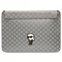 Karl Lagerfeld Sleeve KLCS14SAKHPKG 14" srebrny|silver Saffiano Karl Lagerfeld Sleeve KLCS14SAKHPKG 14" srebrny|silver Saffiano
