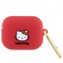 Hello Kitty HKAP3DKHSF Airpods Pro cover fuksja|fuschia Silicone