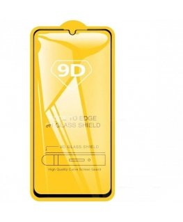 RoGer Full Face 9D Tempered Glass Full Coveraged with FrameSamsung Galaxy A12 / M12 Black