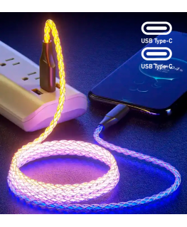 Fusion LED USB-C to USB-C cable 30W | 3A | 100 cm