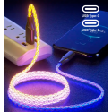 Fusion LED USB-C to USB-C cable 30W | 3A | 100 cm Fusion LED USB-C to USB-C cable 30W | 3A | 100 cm