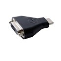 DELL 492-11681 kaapelin sukupuolenvaihtaja 19-pin HDMI-A M 24-pin DVI FM Musta