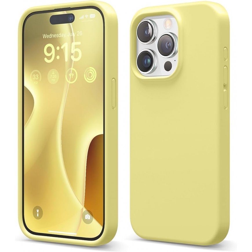 Fusion Softy protect silicone case for Apple iPhone 14 yellow