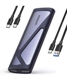 Ugreen 90264 tallennusaseman kotelo SSD-kotelo Harmaa M.2