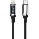 Forever LCD cable USB-C - Lightning 1,0 m 27W black Forever LCD cable USB-C - Lightning 1,0 m 27W black
