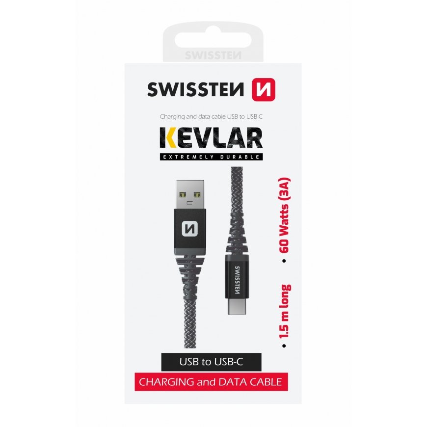 Swissten Kevlar Data Cable USB /