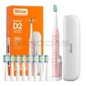 Sonic toothbrush with tips set, holder and case D2 (pink) Sonic toothbrush with tips set, holder and case D2 (pink)