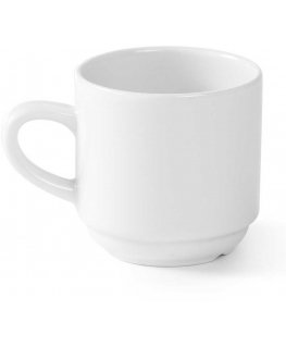 OPTIMA hotel coffee cup, white porcelain, 90 ml, set of 12 pcs. - Hendi 770900