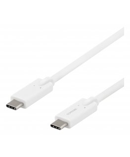 Deltaco USBC-1504M USB kabelis 2 m USB 3.2 Gen 1 (3.1 Gen 1) Balta