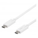 Deltaco USBC-1504M USB kabelis 2 m USB 3.2 Gen 1 (3.1 Gen 1) Balts Deltaco USBC-1504M USB kabelis 2 m USB 3.2 Gen 1 (3.1 Gen 1) Balts
