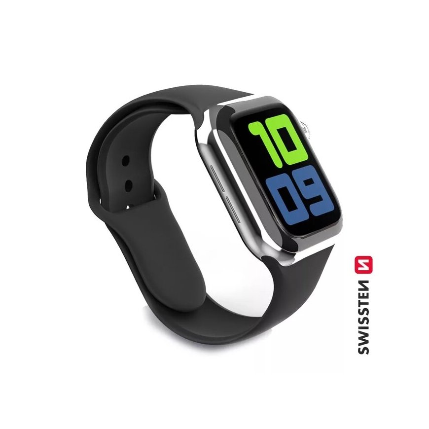 Swissten Silicone Band for Apple Watch 1/2/3/4/5/6/SE / 38 mm / 40 mm