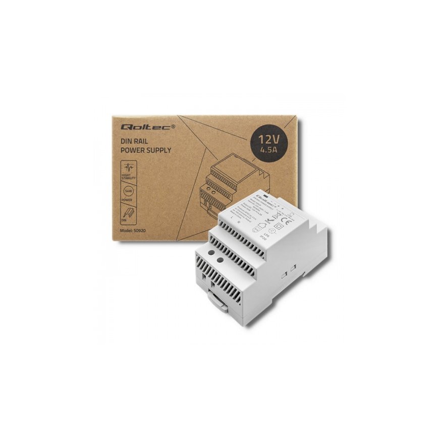 Qoltec DIN rail power supply 60W