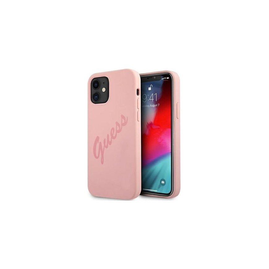 Guess GUHCP12SLSVSPI iPhone 12 mini 5,4" różowy|pink hardcase Sc