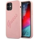 Guess GUHCP12SLSVSPI iPhone 12 mini 5,4" różowy|pink hardcase Sc Guess GUHCP12SLSVSPI iPhone 12 mini 5,4" różowy|pink hardcase Sc