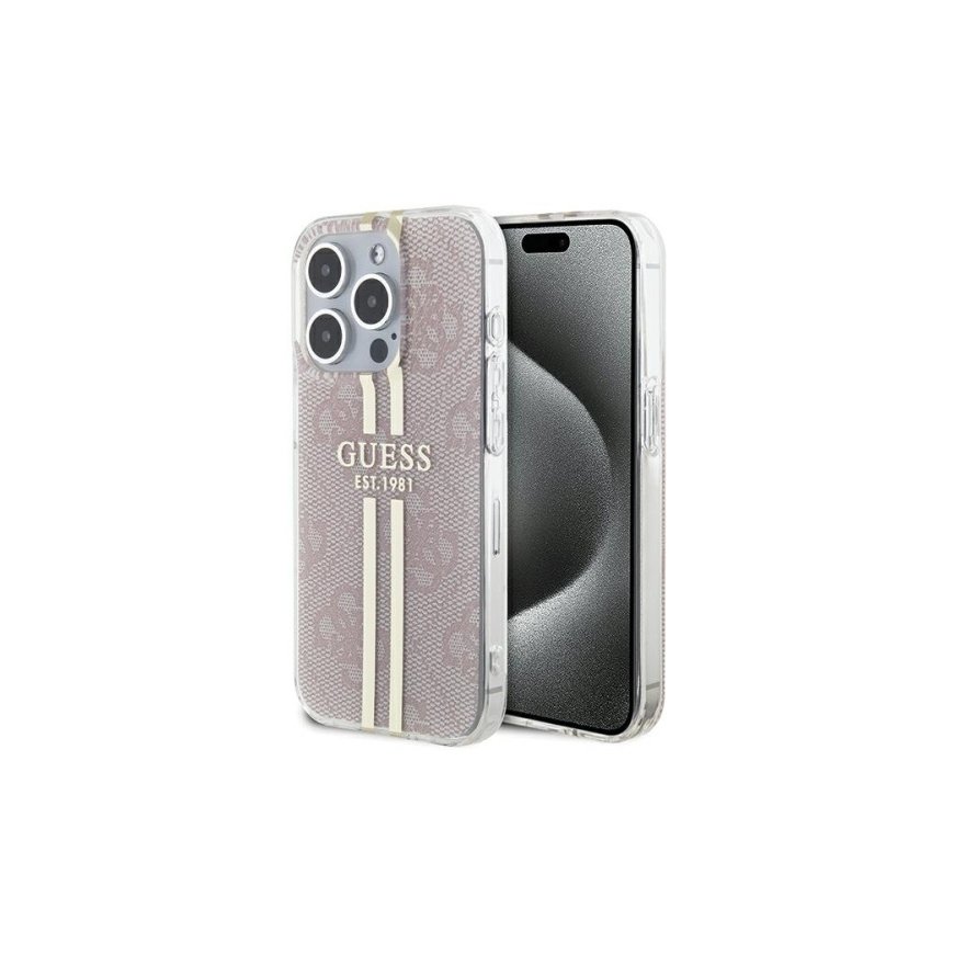 Guess GUHCP14XH4PSEGP iPhone 14 Pro Max 6.7" różowy|pink hardcas