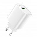Forever wall charger 1xUSB QC 3.0 + 1xUSB-C PD 20W LS-04 white Forever wall charger 1xUSB QC 3.0 + 1xUSB-C PD 20W LS-04 white