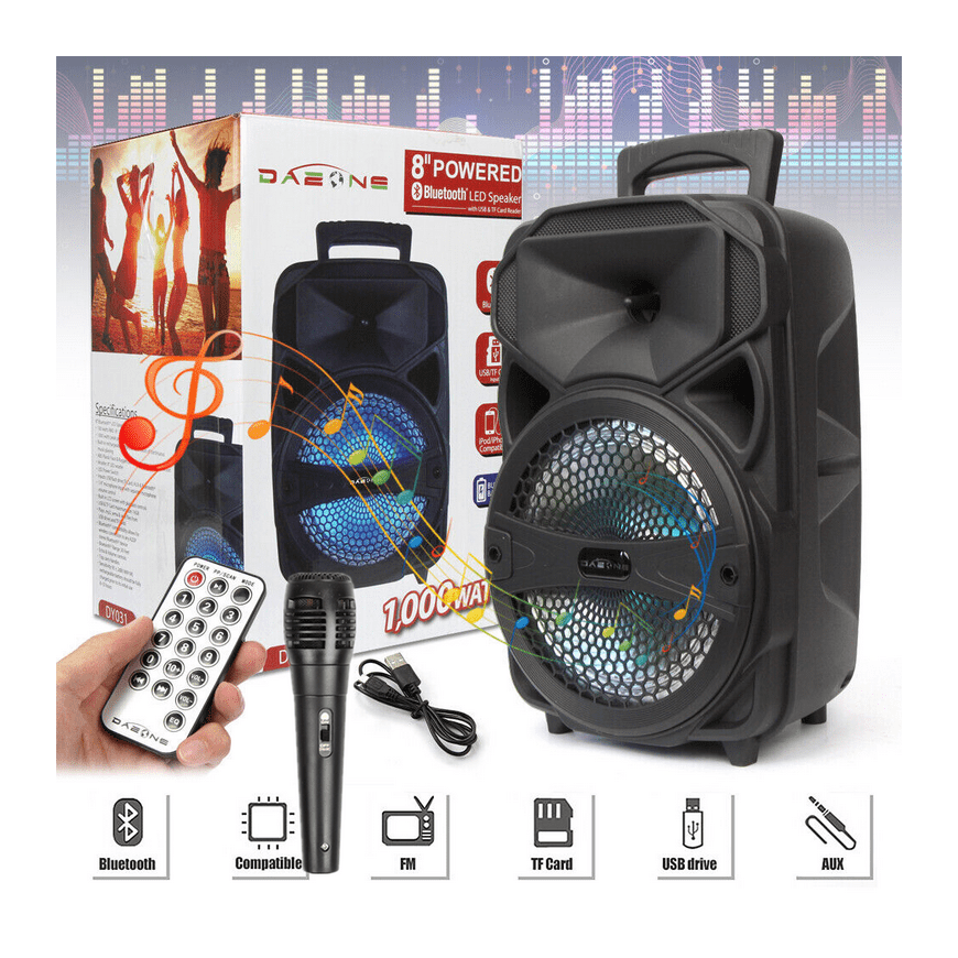Goodbuy LED 360 karaoke microphone with speaker bluetooth | 5W | – 2