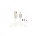 Swissten Textile Fast Charge 3A Lightning Data and Charging Cable 2m