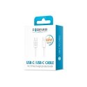 Forever cable USB-C - USB-C 1,0 m 3A white Forever cable USB-C - USB-C 1,0 m 3A white