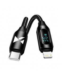 USB-C Cable - Lightning Wozinsky WUCLC2 with LED Display 36W 2m