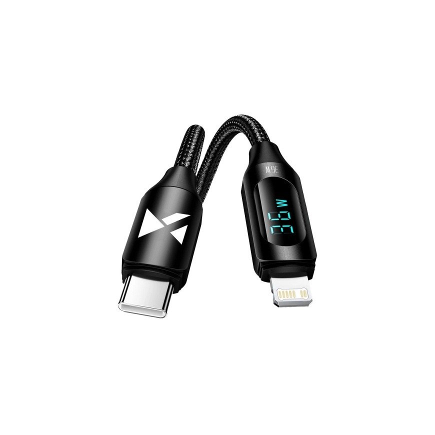 USB-C Cable - Lightning Wozinsky WUCLC2 with LED Display 36W 2m