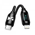 USB-C Cable - Lightning Wozinsky WUCLC2 with LED Display 36W 2m USB-C Cable - Lightning Wozinsky WUCLC2 with LED Display 36W 2m