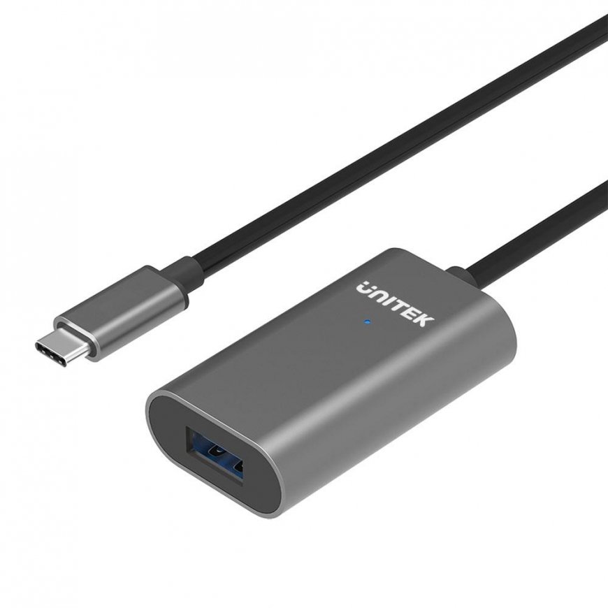 UNITEK U304A USB кабель 5 m USB 3.2 Gen 1 (3.1 Gen 1) USB C USB A Серый