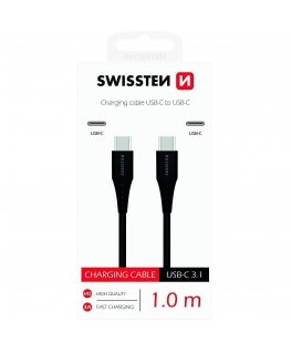 Swissten Basic Universal Quick Charge 3.1 USB-C to USB-C Data and Charging Cable 1m
