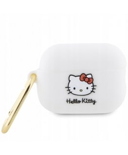 Hello Kitty HKA33DKHSH Airpods 3 cover biały|white Silicone 3D K