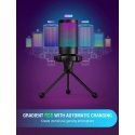 Fifine Technology Komplektas: Kondensatorinis Mikrofonas FIFINE A6V RGB Juodas (Juodas) Fifine Technology Komplektas: Kondensatorinis Mikrofonas FIFINE A6V RGB Juodas (Juodas)