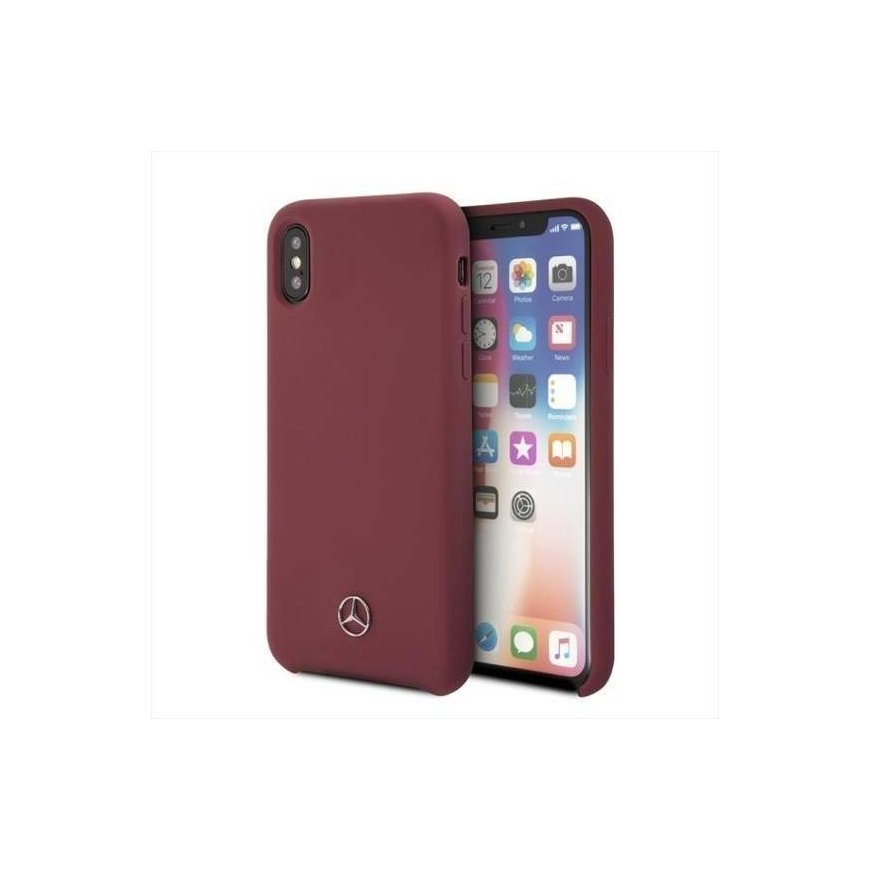 Mercedes MEHCPXSILRE iPhone X| Xs hard case czerwony|red