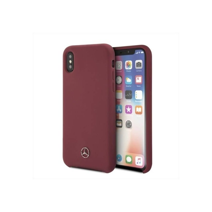 Mercedes MEHCPXSILRE iPhone X| Xs hard case czerwony|red – 2