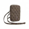 Guess PU 4G Triangle Logo Wallet Phone Bag Zipper Brown Guess PU 4G Triangle Logo Wallet Phone Bag Zipper Brown