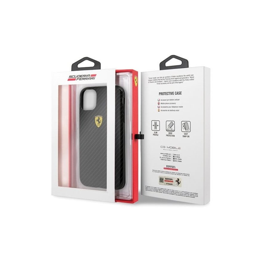 Ferrari Hardcase FESPCHCN65CBBK Protect Silicone Case For Apple