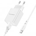Borofone BN2 phone charger USB | 5V | 2.1A | 10.5W + USB-C cable Borofone BN2 phone charger USB | 5V | 2.1A | 10.5W + USB-C cable