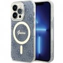 Guess GUHMP15LH4STB iPhone 15 Pro 6.1" niebieski|blue hardcase I Guess GUHMP15LH4STB iPhone 15 Pro 6.1" niebieski|blue hardcase I